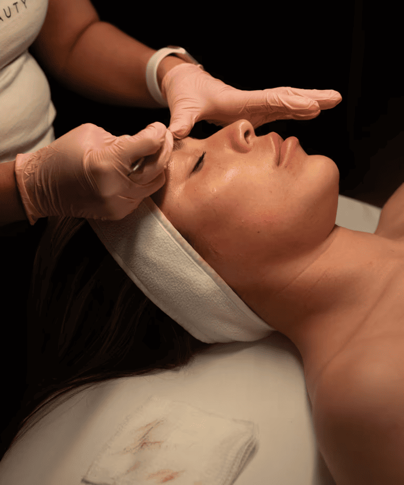 Aesthetic treatment in progress